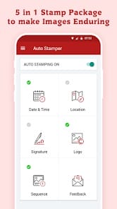 Auto Stamper Date Timestamp MOD APK 3.19.1 (Premium Unlocked) Android