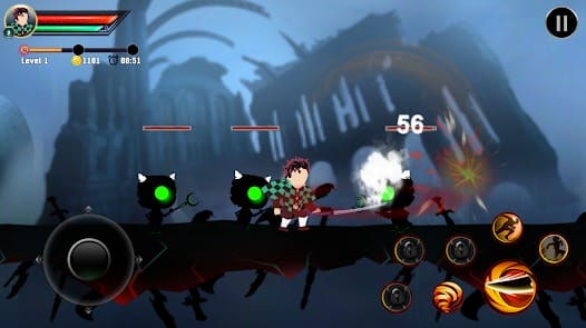 Demon Tanjiro Awakenings MOD APK 5.1 (God Mode Dumb Enemy) Android