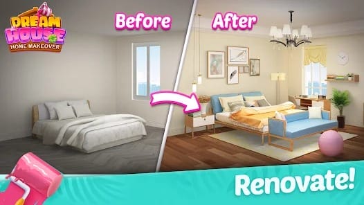 Dream House Home Makeover MOD APK 1.0.110 (Unlimited Money) Android