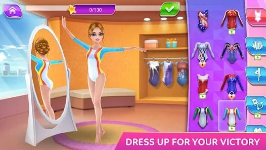 Gymnastics Superstar Star Girl MOD APK 1.6.2 (Unlocked All Paid Content) Android