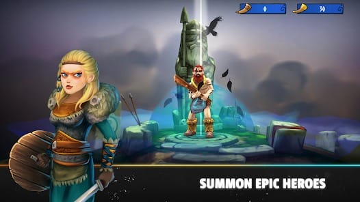 Heroes of Valhalla MOD APK 1.16.3 (One Hit Kill God Mode No Skill CD) Android