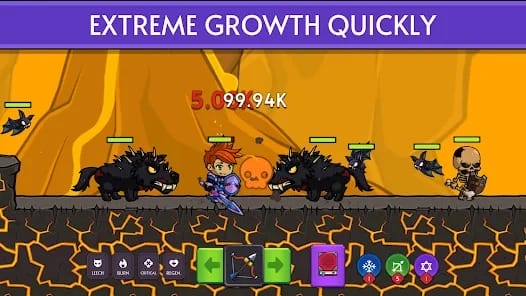 Knight Hero Adventure idle RPG MOD APK 2.0.0 (Skill Point God Mode One Hit) Android