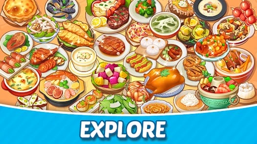 Merge Cooking Theme Restaurant MOD APK 1.1.20 (Unlimited Diamonds) Android