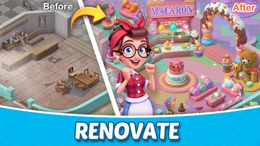 Merge Cooking Theme Restaurant MOD APK 1.1.20 (Unlimited Diamonds) Android