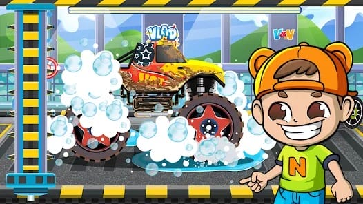 Monster Truck Vlad Niki MOD APK 1.9.3 (Unlimited Gold Gears) Android