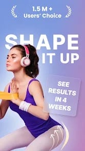 Shape it Up Fitness app MOD APK 2.1.7 (Premium Unlocked) Android