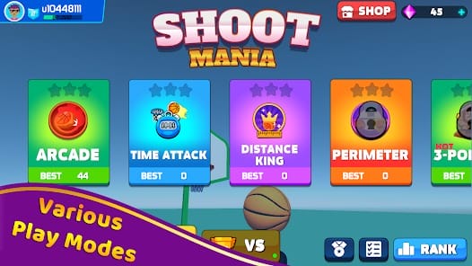 Shoot Challenge Basketball MOD APK 1.7.3 (Unlimited Money Unlock Skins) Android