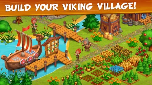 Vikings and Dragon Island Farm MOD APK 1.55 (Unlimited Money) Android