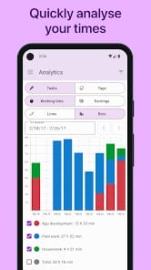 WorkingHours Time Tracking MOD APK 2.9.40 (Premium Unlocked) Android