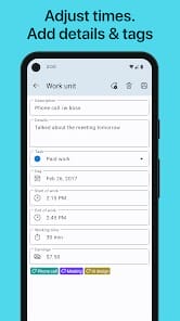 WorkingHours Time Tracking MOD APK 2.9.40 (Premium Unlocked) Android