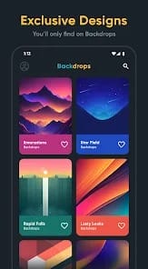 Backdrops Wallpapers MOD APK 5.0.8 (Premium Unlocked) Android
