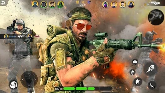 Gun Games 3d Offline Shooting MOD APK 1.6.0 (God Mode Dumb Enemy) Android
