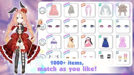 Shining Anime Star dress up MOD APK 1.2.5 (Free Rewards) Android