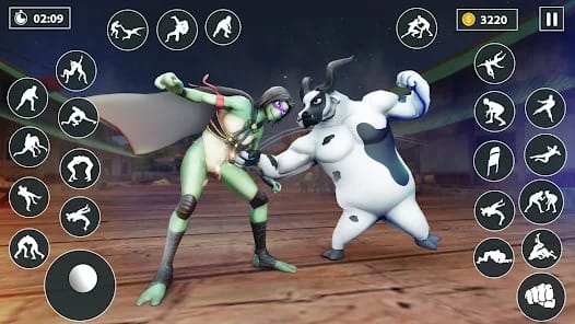 Kung Fu Animal Fighting Games MOD APK 1.6.2 (Free Shopping) Android