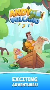 Andy Volcano Tile Match Story MOD APK 1.5.0 (Unlimited Money) Android