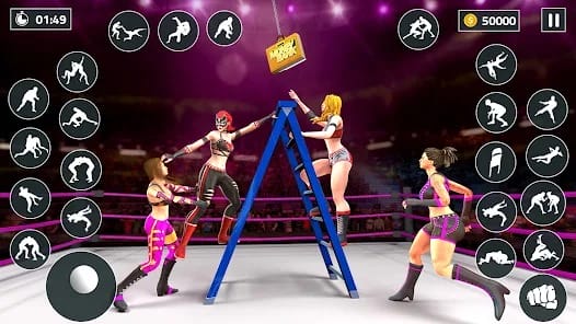 Bad Girls Wrestling Game MOD APK 2.0 (Unlock Character High Gold) Android