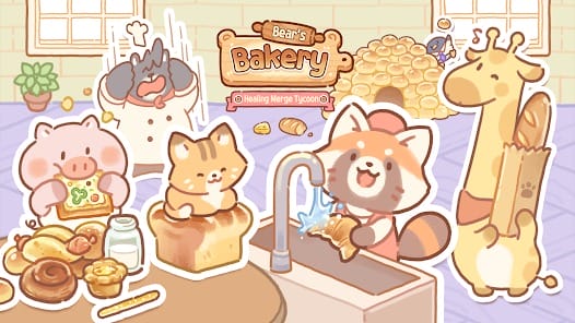 Bear Bakery Cooking Tycoon MOD APK 1.2.28 (No Cooldown Free VIP) Android