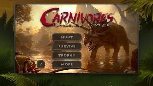 Carnivores Dinosaur Hunter MOD APK 1.9.0 (Unlimited Money) Android