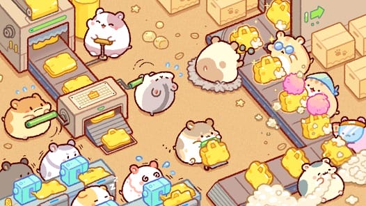 Hamster Bag Factory Tycoon MOD APK 1.5.3 (Unlimited Gems) Android
