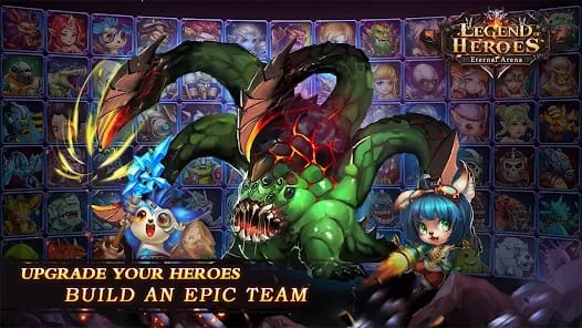 Legend of Heroes Eternal Arena MOD APK 1.4.0 (Damage Defense Multiplier God Mode) Android