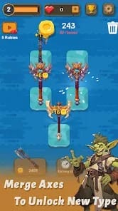Merge Axe MOD APK 2.2.0 (Unlimited Money) Android