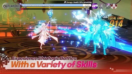 OUTERPLANE Strategy Anime MOD APK 1.1.80 (Damage Defense Multipliers) Android