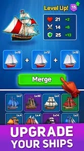 Pirates Puzzles Ship Battles MOD APK 1.23.1 (High Attack Defense) Android