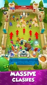 Rush Arena Auto teamfight PvP MOD APK 13.0.13779 (Free Rewards) Android