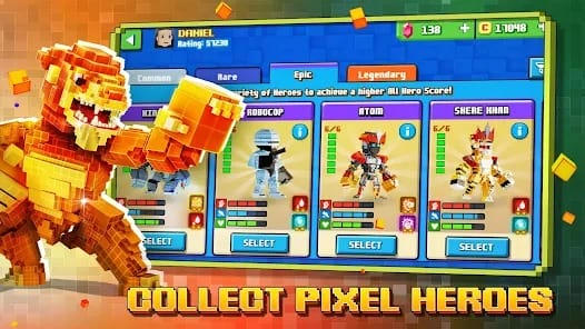 Super Pixel Heroes MOD APK 1.3.142 (Unlimited Money) Android