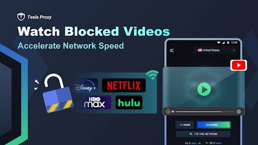 Tesla Proxy Unlimited Safe MOD APK 1.2.028 (Premium Unlocked No ADS) Android
