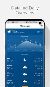 Weather Radar Morecast MOD APK v4.1.30 (Premium Unlocked) Android