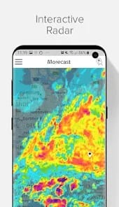 Weather Radar Morecast MOD APK v4.1.30 (Premium Unlocked) Android