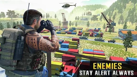 Commando War Army Game Offline MOD APK 1.18 (Dumb Enemy God Mode) Android
