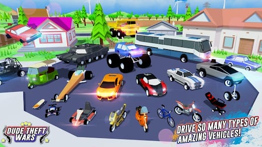 Dude Theft Wars Offline games MOD APK 0.9.0.9c2 (God Mode Unlimited Money) Android