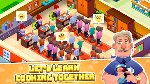 Idle Cooking School MOD APK 1.0.37 (Free Rewards) Android