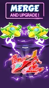 Merge Planes Neon Game Idle MOD APK 1.0.23 (Free Shopping) Android