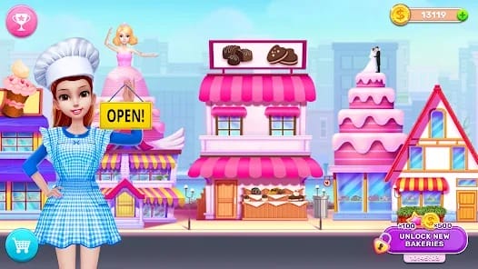 My Bakery Empire Bake a Cake MOD APK 1.5.8 (Full version Unlocked Coins) Android