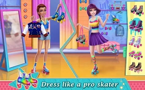 Roller Skating Girls MOD APK 1.2.9 (Unlocked All Items) Android