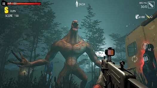 Zombie Hunter D Day 10Mil MOD APK 1.0.905 (One Hit God Mode) Android