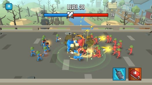 Stick Army World War Strategy MOD APK 1.3.8 (God Mode One Hit) Android