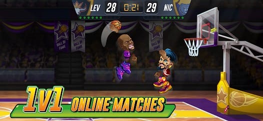Basketball Arena Online Game MOD APK 1.105.5 (Mega Basket Freeze Opponent Speed) Android