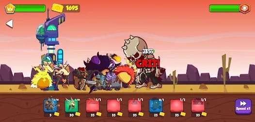 Heroes vs Monsters Tower War MOD APK 1.0.21 (Unlimited Crystals Blue Boxes) Android