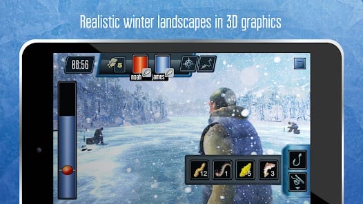 Ice fishing game Catch bass MOD APK 1.2044 (Free Shopping) Android