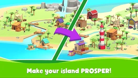 Idle Island Tycoon Survival MOD APK 2.8.4 (Unlimited Materials Diamonds) Android