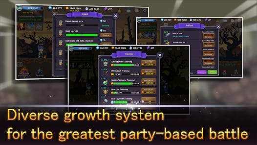 Idle Tank DPS and Healer MOD APK 1.719 (God Mode) Android