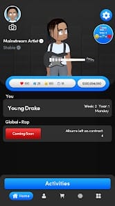 Music Wars Rockstar Rap Sim MOD APK 0.803 (Unlimited Currency) Android