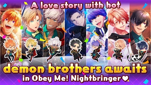 Obey Me NB Ikemen Otome Game MOD APK 1.0.73 (God Mode Always Perfect) Android