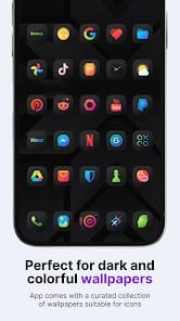 Athena Dark Icon Pack APK 40.60.13 (Full Version) Android