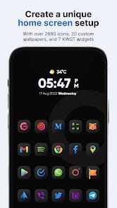 Athena Dark Icon Pack APK 40.60.22 (Full Version) Android