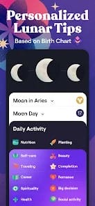 Moonly App The Moon Calendar MOD APK 1.0.177 (Premium Unlocked) Android